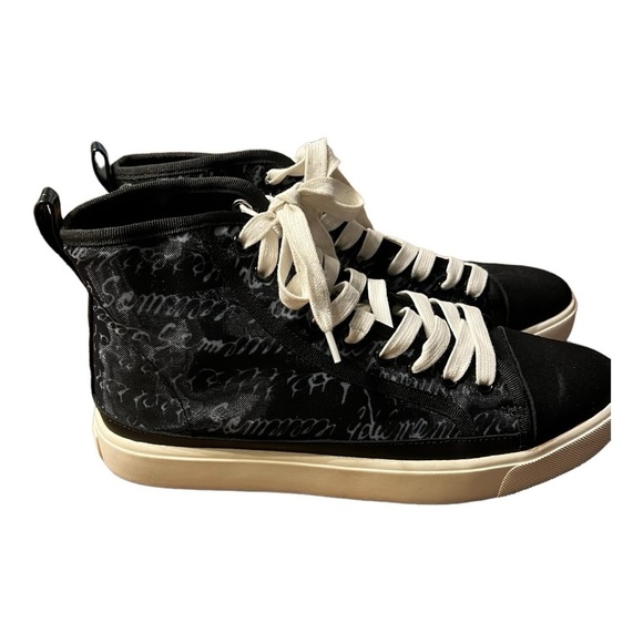 Sam Edelman Elba Black Swirl White Mesh High Lace Up Shoes Womens 9M - Picture 4 of 10